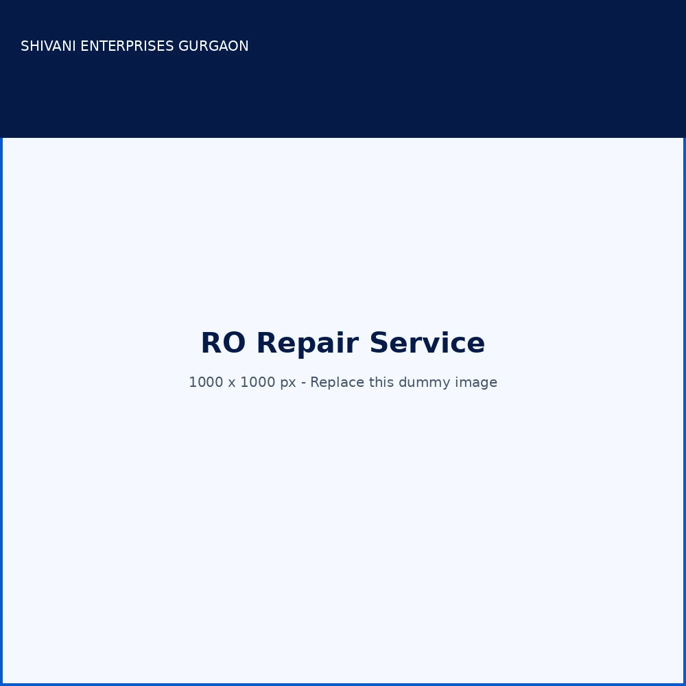 RO Repair Service in Gurgaon